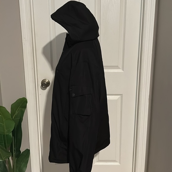 Calvin Klein black full zip windbreaker rain jacket size XS - Picture 2 of 3